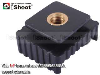   Hot Shoe Mount Adapter with 1/4” Thread for Canon 580EXII 580EX