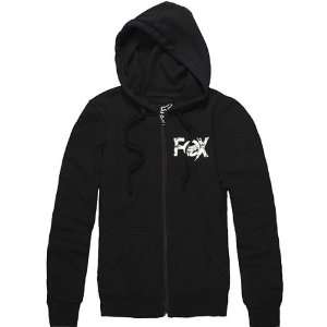 Fox Racing Homie Girls Hoody Zip Fashion Sweatshirt   Black / Medium