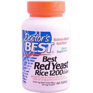 Doctors Best Best Red Yeast Rice 1200, with CoQ10, 60T  