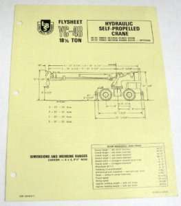 Link Belt 1972 YC 48 18 1/2 Ton Crane Sales Brochure  