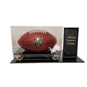  Detroit Lions Deluxe Football Display Case with Ticket 