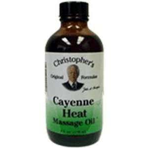  Cayenne Heat Massage Oil 4 Oz By Christophers Original 