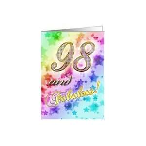  98th Birthday card for someone fabulous Card Toys 