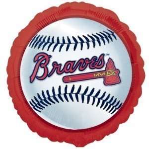  MLB Atlanta Braves Baseball Logo 18 Mylar Balloon Health 