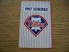 1997 Philadelphia Phillies BB Pocket Schedule Budwei​ser