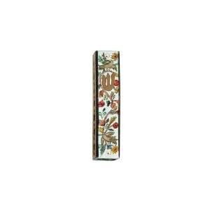 Yair Emanuel Mezuzah with Birds and Flowers in Painted 