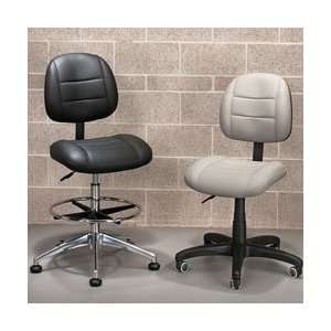    RELIUS SOLUTIONS Industrial Leather Seating   Gray