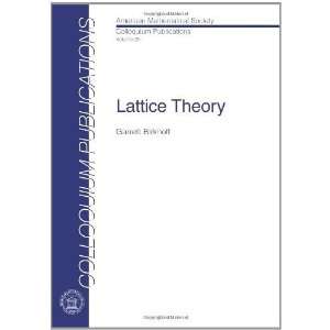   Theory (Colloquium Publications) [Paperback] Garrett Birkhoff Books
