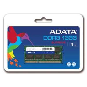  ADATA Supreme 1 GB DDR3 1333 (PC 10666) CL9 SO DIMM Memory 