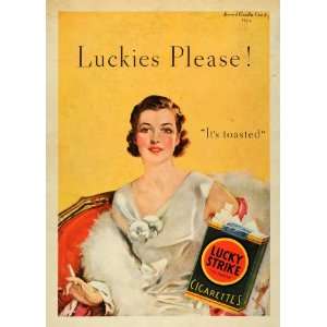  1933 Ad Lucky Strike Cigarette Howard Chandler Christy 
