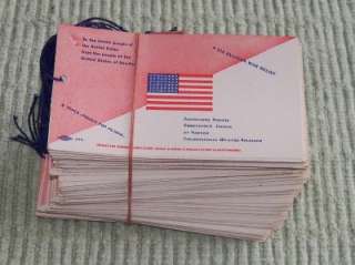 100 US RUSSIAN FRONT SOVIET UNION WAR RELIEF GIFT TAGS ANTI GERMAN 