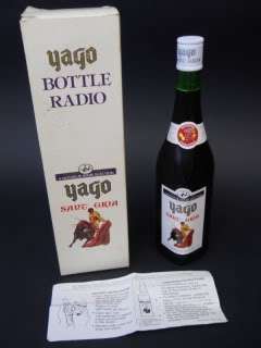 Yago Sangria SantGria Bottle Transistor Radio MIB  