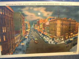 Syracuse N.Y.   Salina Street   postcard  