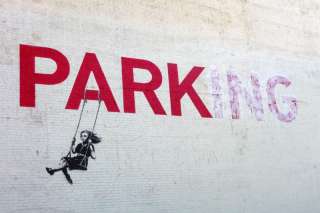 Banksy  Parking  Graffiti street art  
