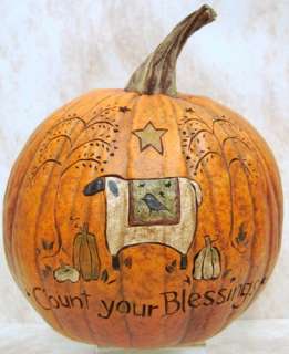 SALEM COLLECTION Count Your Blessings PUMPKIN 95111  