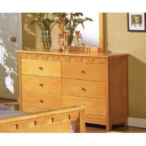 Bedroom Dresser with Storage Drawers   Oak Finish