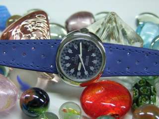 70S OMEGA GENEVE DYNAMIC AUTO BLUE DIAL DATE LADIES  