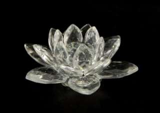 CRYSTAL LOTUS FLOWER Prism Rainbow Feng Shui 3 D Small  