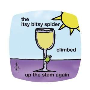  Mother Booze Itsy Bitsy Winers Wine Glass Topper, Set of 4 