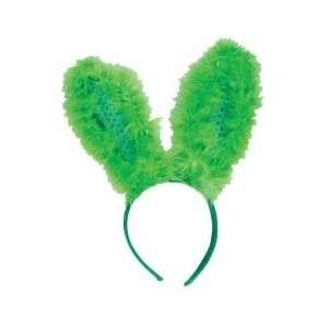  Green Sequin Fuzzy Bunny Bopper 