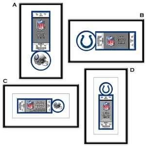  Indianapolis Colts Single Ticket Frame