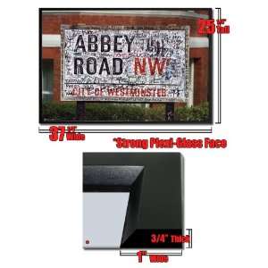  Framed Abbey Road NW8 Poster Road Sign UK Fr 9290