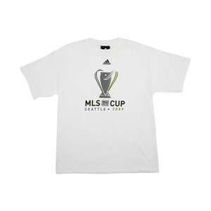  2009 MLS Cup Logo Youth SS Tee   White Medium Sports 