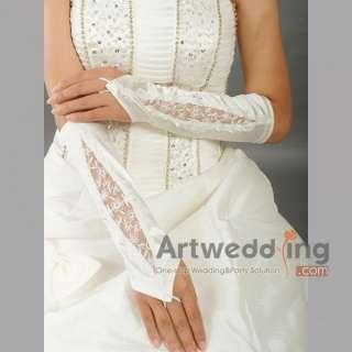 NEW 11 Satin & Lace Party/Evening/Bridal Wedding Gloves Elbow 
