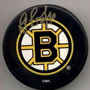  Ray Bourque Autographed Hockey Puck