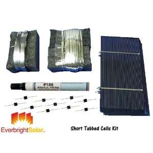  1 KW Short Tabbed 3x6 Solar Cells DIY Panel Kit w/Wire 