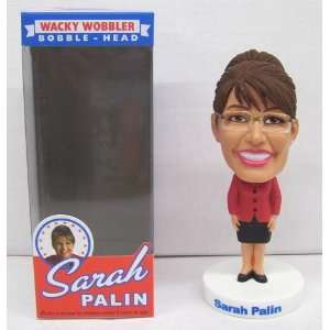  RARE Funko Wacky Wobbler Sarah Palin Red Bobble Head Doll 