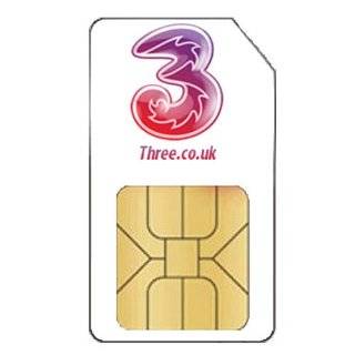 UK United Kingdom PAYG SIM Card on 3 THREE Network by 3