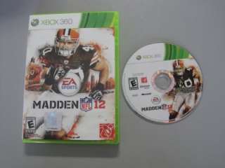 MADDEN 12 (Xbox 360, 2011) COMPLETE  014633196481  