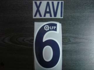 RARE XAVI #6 Barcelona Away 2002 04 Name Number  