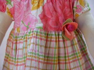 Baby Lulu ETCHED ROSE Dress Girls Sz 9 Months NEW  