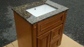 24 x 18 Marquis Cinnamon Bathroom Vanity & Granite Top  