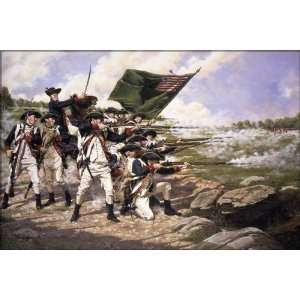  Delaware Regiment at the Battle of Long Island   24x36 