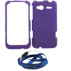  GTMax Purple Hard Rubberized Snap On Case for T Mobile HTC Bresson 