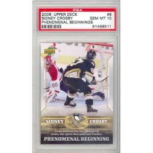   Crosby On Ice Upper Deck Phenomenal Beginning Card