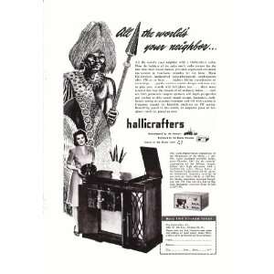 1947 Hallicrafters Radio All the World is your Neighbor 