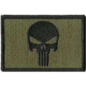  Punisher Tactical Patch   Olive Drab 