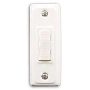    Basic Series White with White Bar Doorbell Button