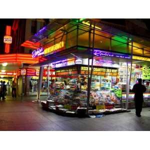  Newsagent, Queen Street Mall at Night, Brisbane 