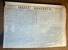 1863 Confederate Civil War newspaper w 2 JEFFERSON DAVIS signed 