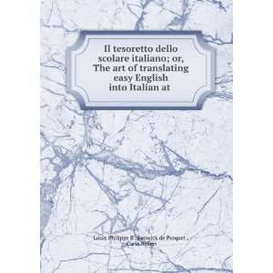   English into Italian at . Carlo Alfieri Louis Philippe R . Fenwick de