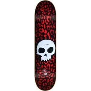  Zero James Brockman Skull Stencil Skateboard Deck   8 x 