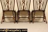  chairs are solid ash and oak hardwood from about 30 years ago the