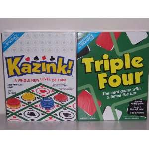   Triple Four and Kazink Board Games (Set of 2) Toys & Games
