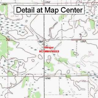   Topographic Quadrangle Map   Winger, Minnesota (Folded/Waterproof