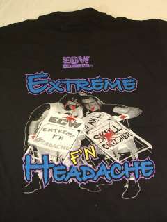Balls Mahoney Axl Rotten ECW Authentic T shirt  